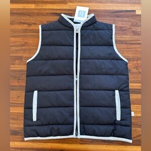 NWT - Bella Bliss Navy Puffer Vest with Blue Trim - Size 8